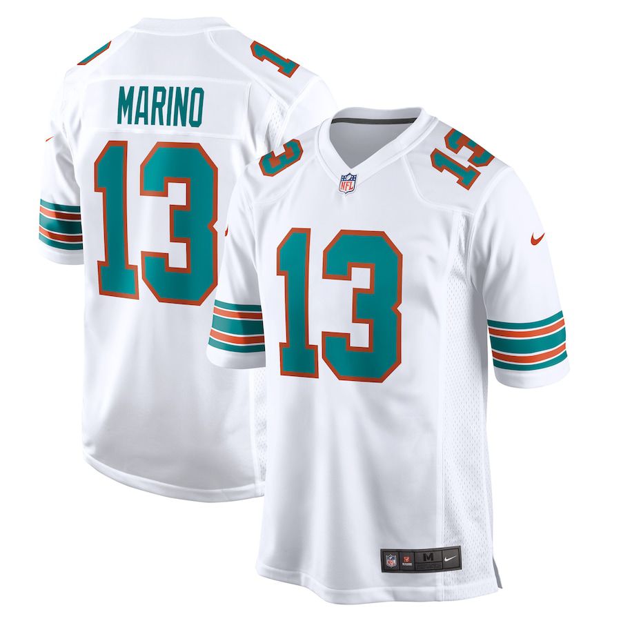 Men Miami Dolphins #13 Dan Marino Nike White Retired Player NFL Jersey